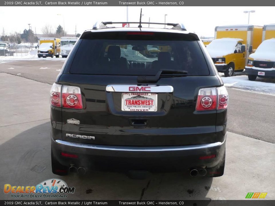 2009 GMC Acadia SLT Carbon Black Metallic / Light Titanium Photo #5