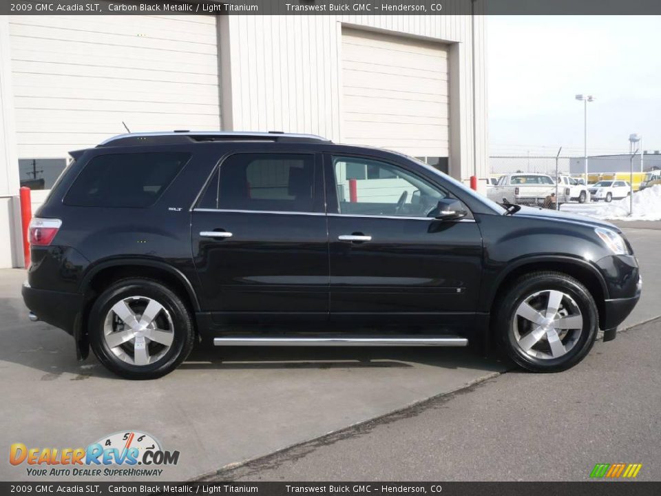2009 GMC Acadia SLT Carbon Black Metallic / Light Titanium Photo #6