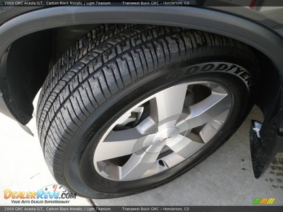 2009 GMC Acadia SLT Carbon Black Metallic / Light Titanium Photo #7