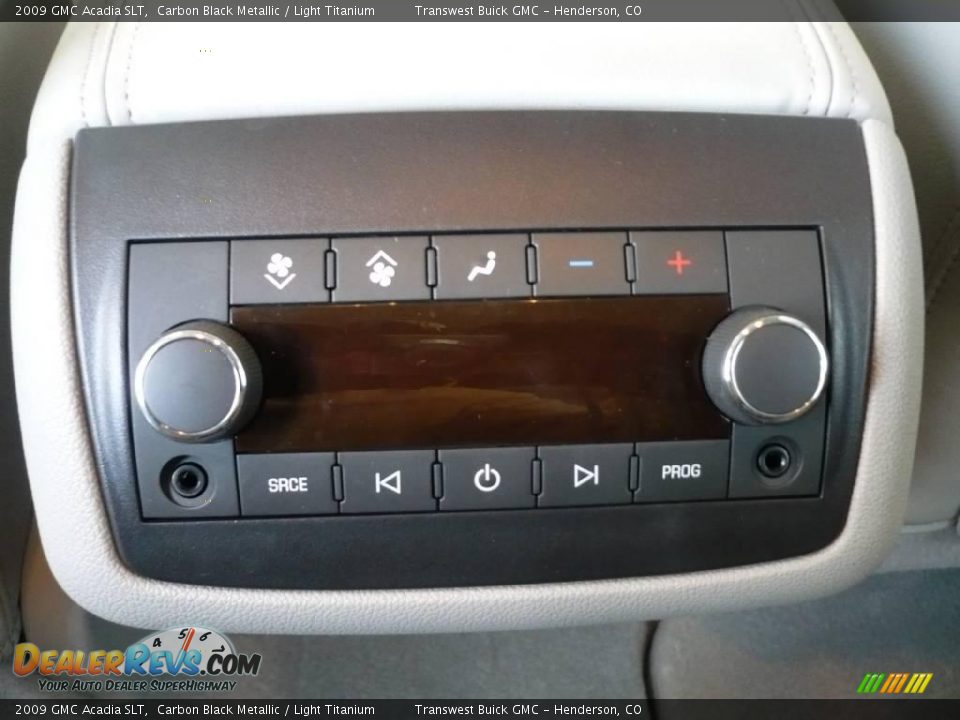 2009 GMC Acadia SLT Carbon Black Metallic / Light Titanium Photo #12
