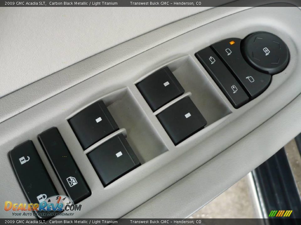 2009 GMC Acadia SLT Carbon Black Metallic / Light Titanium Photo #13