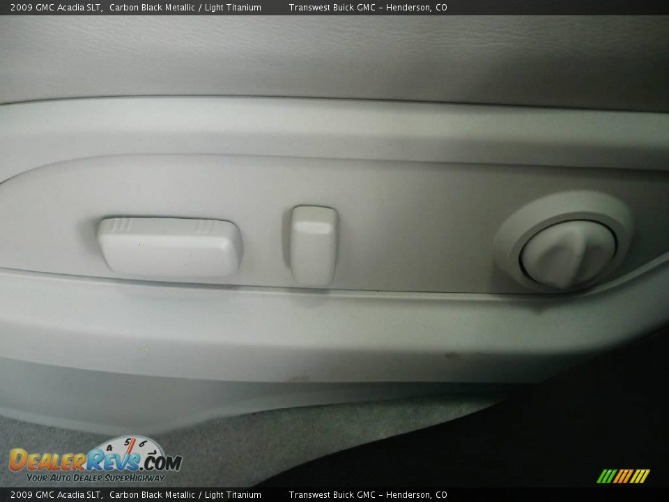 2009 GMC Acadia SLT Carbon Black Metallic / Light Titanium Photo #14