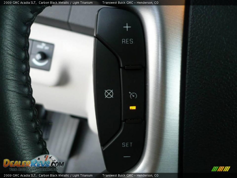 2009 GMC Acadia SLT Carbon Black Metallic / Light Titanium Photo #15