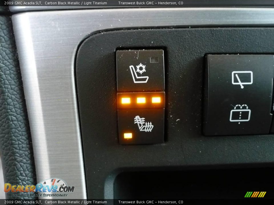 2009 GMC Acadia SLT Carbon Black Metallic / Light Titanium Photo #18