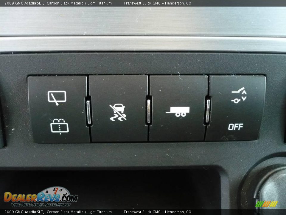 2009 GMC Acadia SLT Carbon Black Metallic / Light Titanium Photo #19