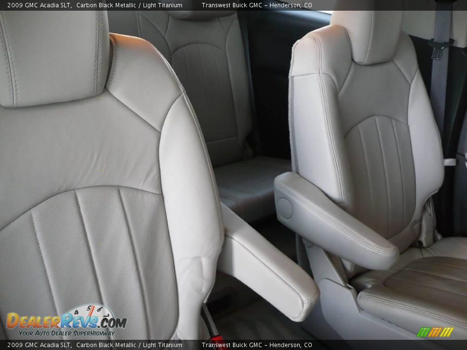 2009 GMC Acadia SLT Carbon Black Metallic / Light Titanium Photo #22