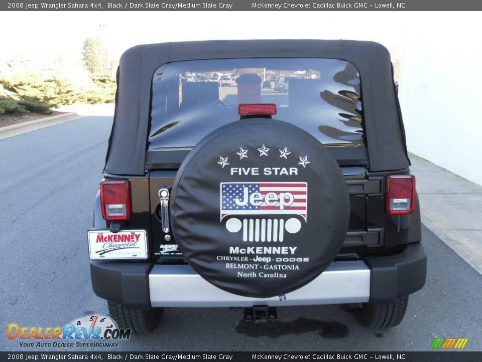 2008 Jeep Wrangler Sahara 4x4 Black / Dark Slate Gray/Medium Slate Gray Photo #3