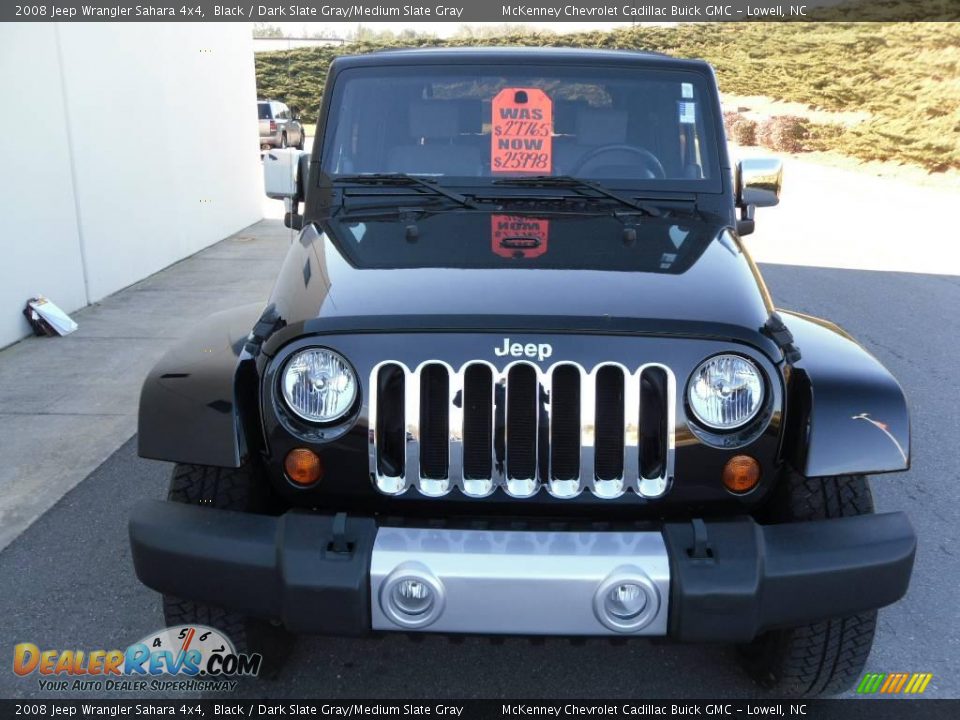 2008 Jeep Wrangler Sahara 4x4 Black / Dark Slate Gray/Medium Slate Gray Photo #6