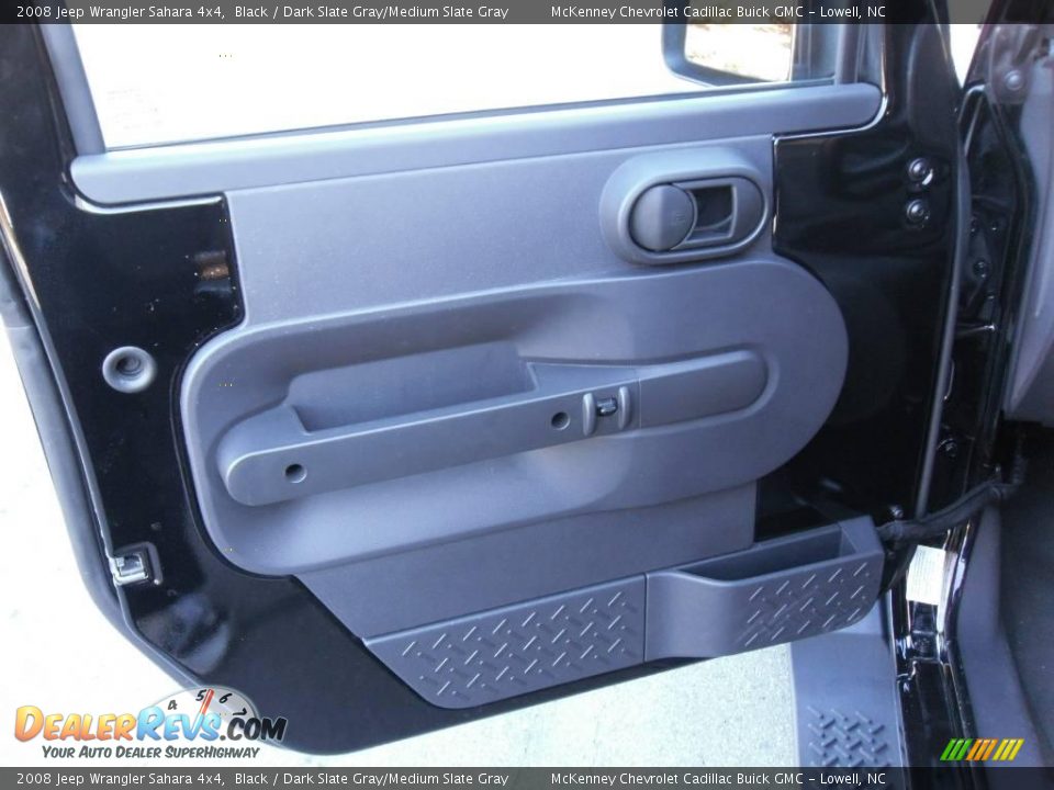 2008 Jeep Wrangler Sahara 4x4 Black / Dark Slate Gray/Medium Slate Gray Photo #7