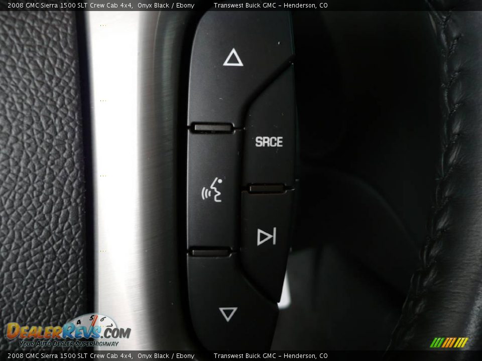 2008 GMC Sierra 1500 SLT Crew Cab 4x4 Onyx Black / Ebony Photo #19