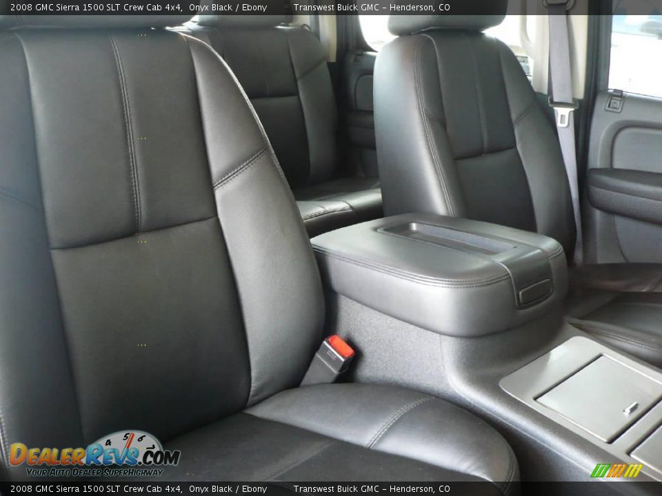 2008 GMC Sierra 1500 SLT Crew Cab 4x4 Onyx Black / Ebony Photo #20