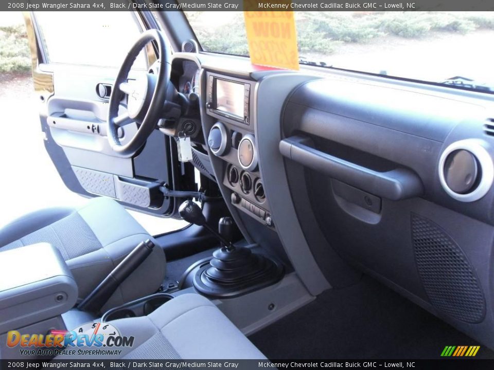 2008 Jeep Wrangler Sahara 4x4 Black / Dark Slate Gray/Medium Slate Gray Photo #15