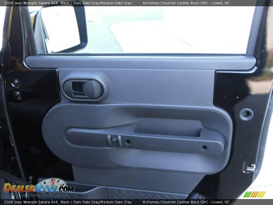 2008 Jeep Wrangler Sahara 4x4 Black / Dark Slate Gray/Medium Slate Gray Photo #16