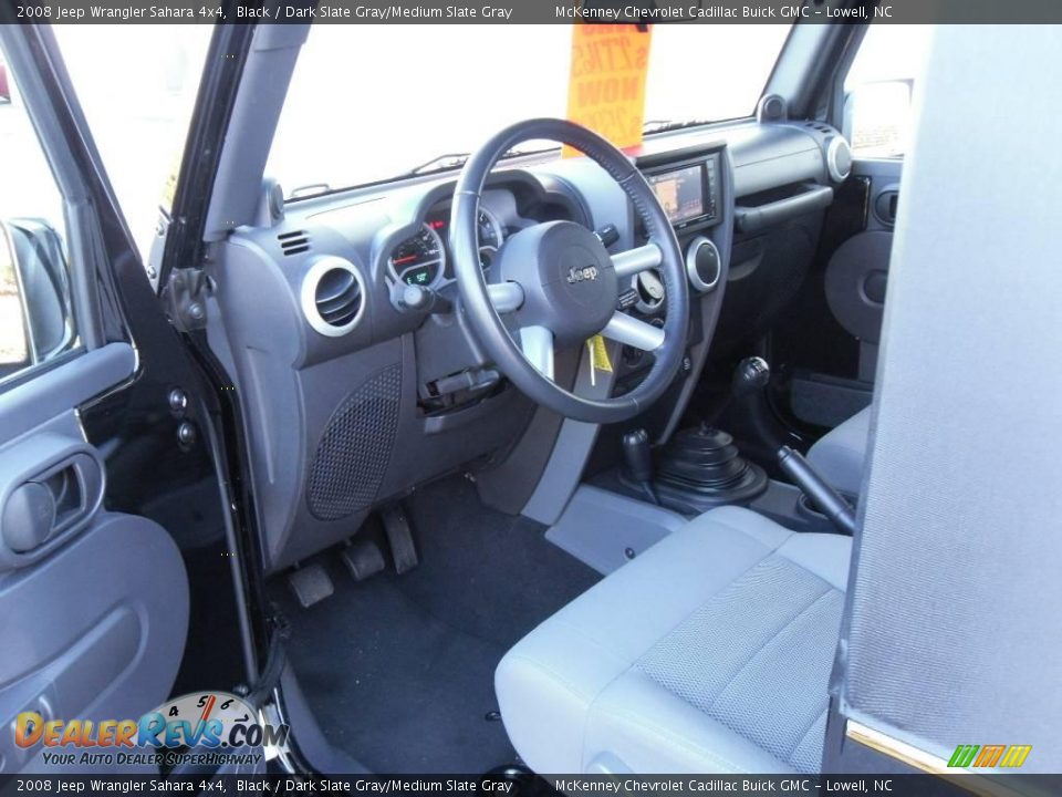 2008 Jeep Wrangler Sahara 4x4 Black / Dark Slate Gray/Medium Slate Gray Photo #26