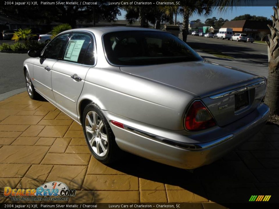 2004 Jaguar XJ XJ8 Platinum Silver Metallic / Charcoal Photo #4