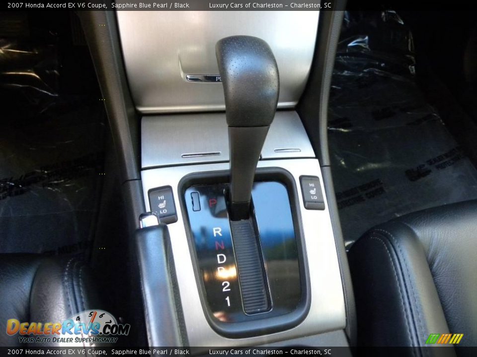 2007 Honda Accord EX V6 Coupe Sapphire Blue Pearl / Black Photo #15