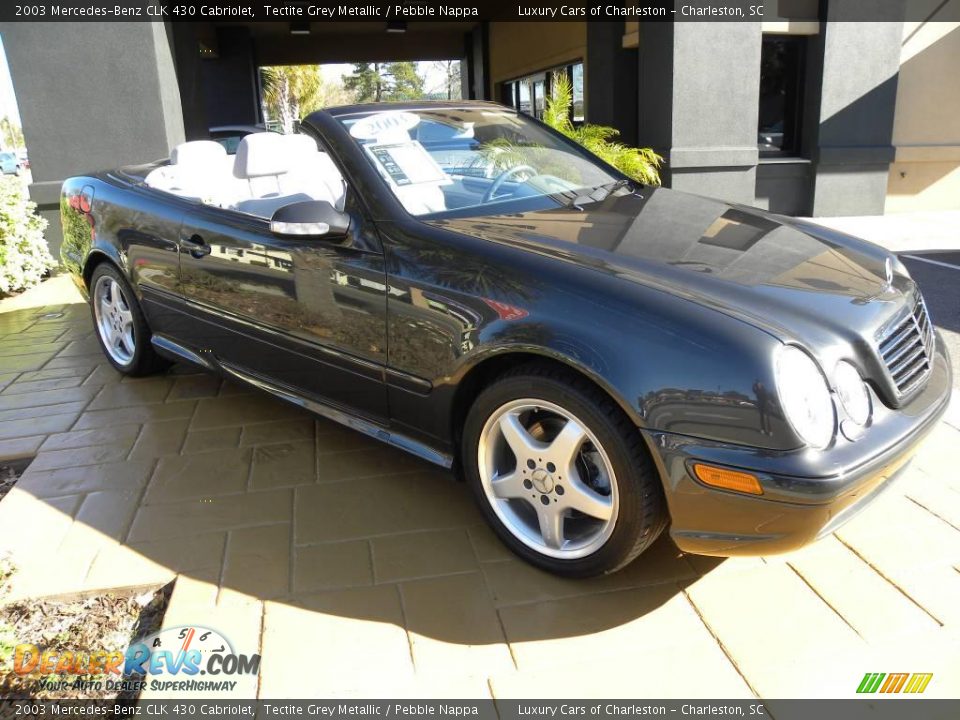 2003 Mercedes-Benz CLK 430 Cabriolet Tectite Grey Metallic / Pebble Nappa Photo #1