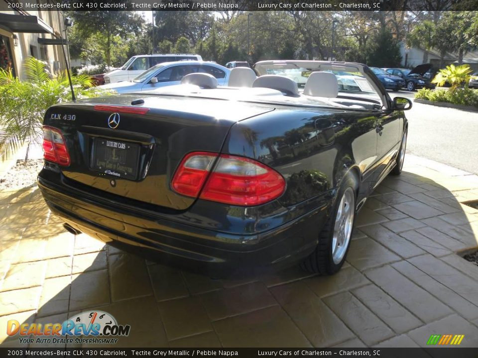 2003 Mercedes-Benz CLK 430 Cabriolet Tectite Grey Metallic / Pebble Nappa Photo #3