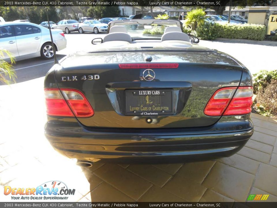 2003 Mercedes-Benz CLK 430 Cabriolet Tectite Grey Metallic / Pebble Nappa Photo #4