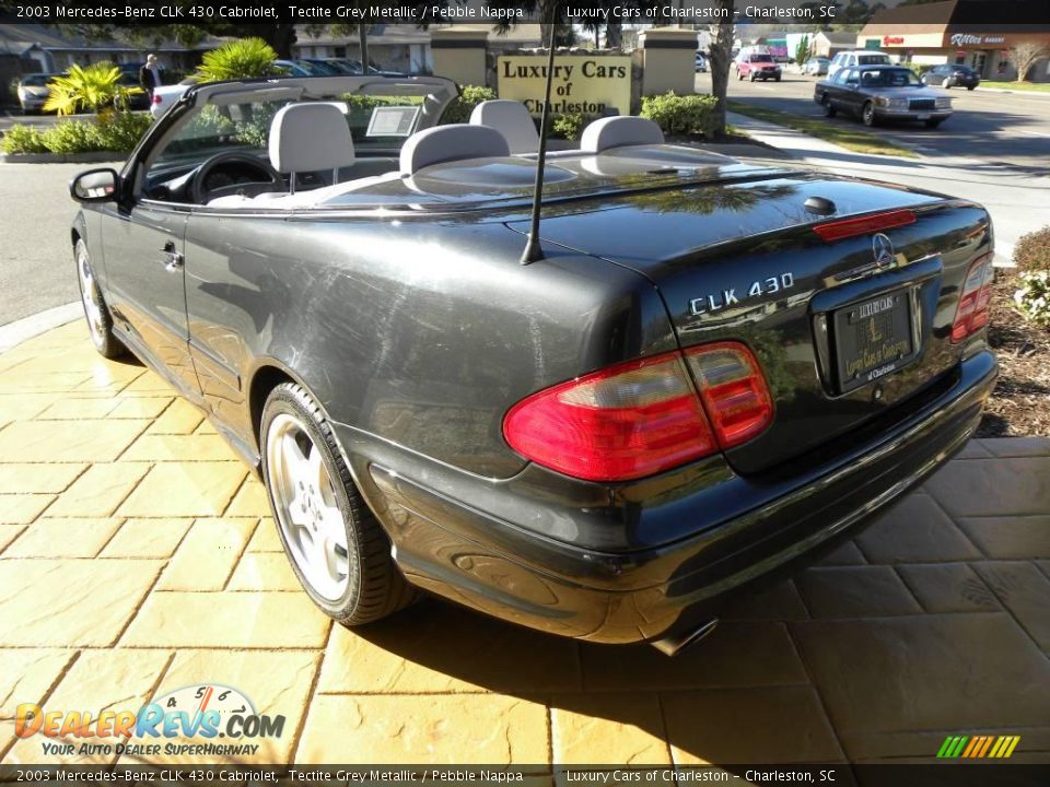 2003 Mercedes-Benz CLK 430 Cabriolet Tectite Grey Metallic / Pebble Nappa Photo #5