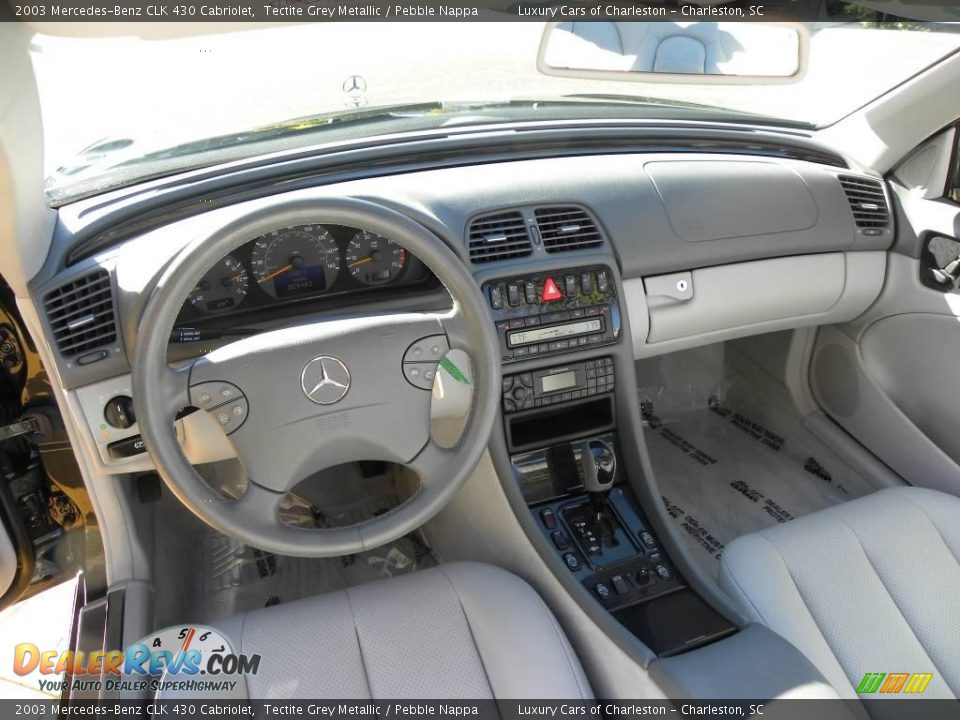 2003 Mercedes-Benz CLK 430 Cabriolet Tectite Grey Metallic / Pebble Nappa Photo #6
