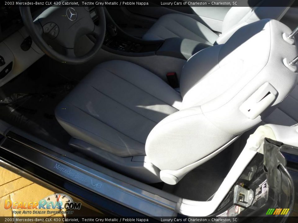 2003 Mercedes-Benz CLK 430 Cabriolet Tectite Grey Metallic / Pebble Nappa Photo #7