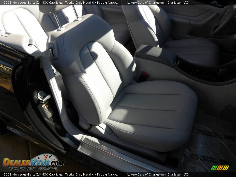 2003 Mercedes-Benz CLK 430 Cabriolet Tectite Grey Metallic / Pebble Nappa Photo #8