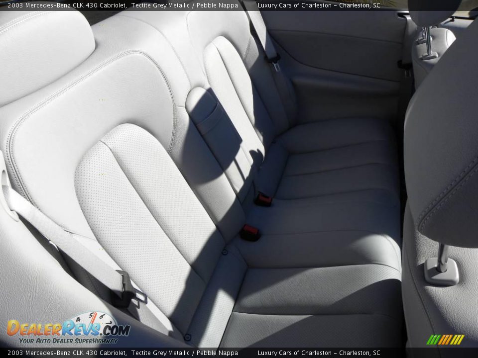 2003 Mercedes-Benz CLK 430 Cabriolet Tectite Grey Metallic / Pebble Nappa Photo #9