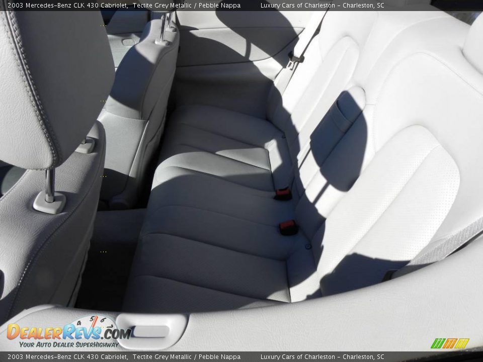2003 Mercedes-Benz CLK 430 Cabriolet Tectite Grey Metallic / Pebble Nappa Photo #10