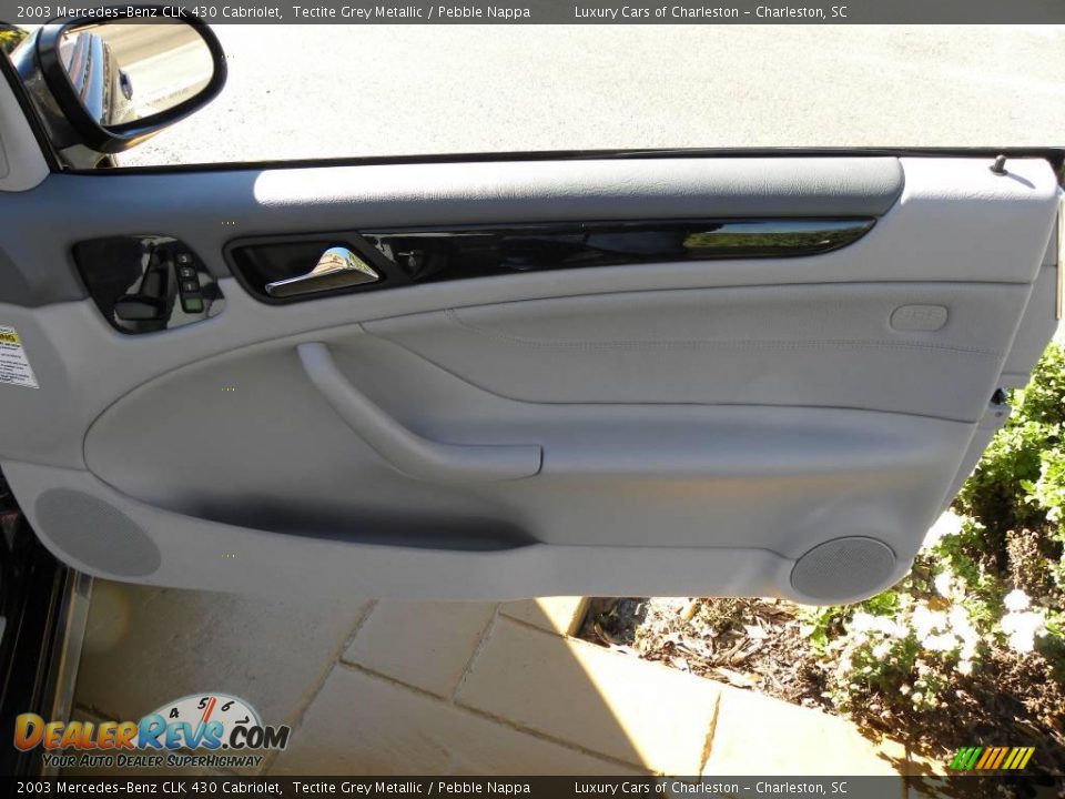 2003 Mercedes-Benz CLK 430 Cabriolet Tectite Grey Metallic / Pebble Nappa Photo #11