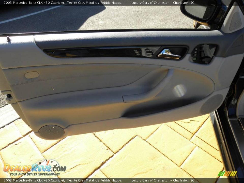2003 Mercedes-Benz CLK 430 Cabriolet Tectite Grey Metallic / Pebble Nappa Photo #12