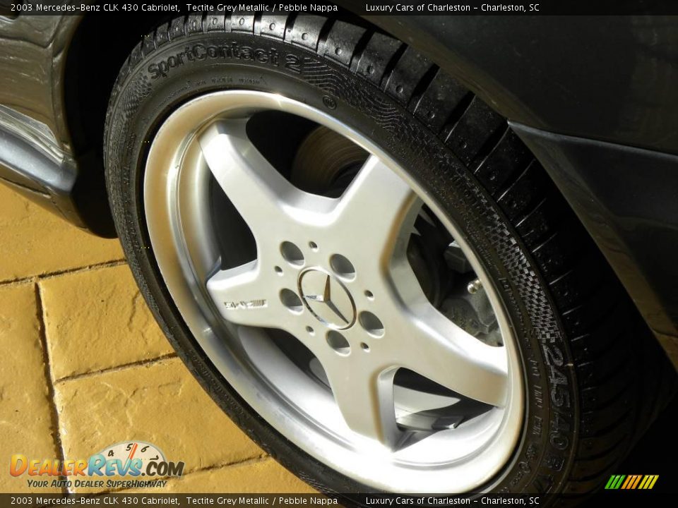 2003 Mercedes-Benz CLK 430 Cabriolet Tectite Grey Metallic / Pebble Nappa Photo #13