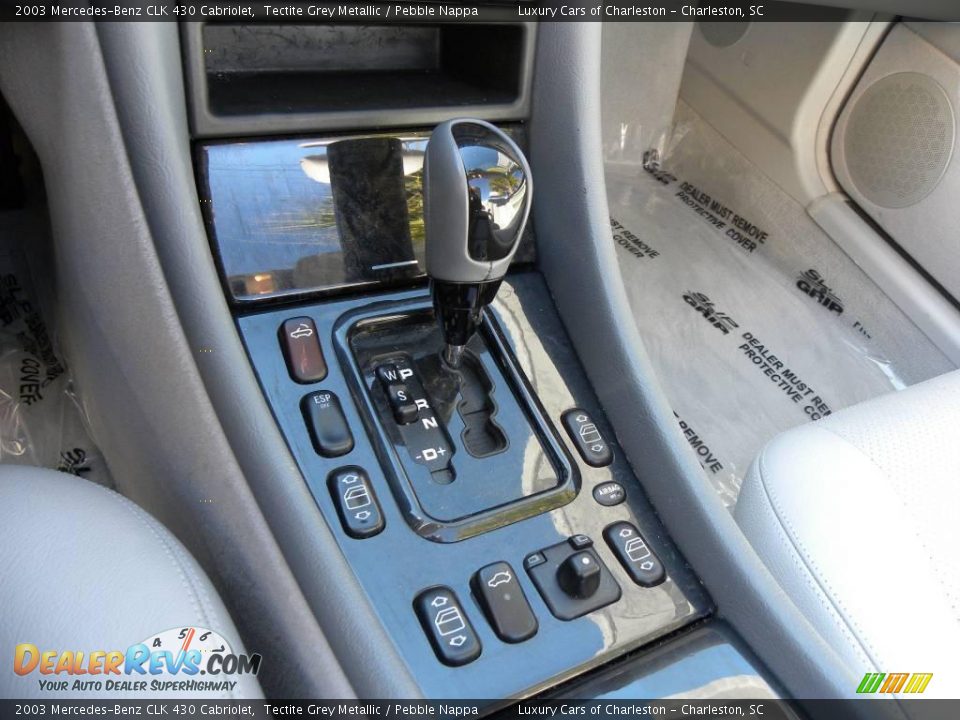 2003 Mercedes-Benz CLK 430 Cabriolet Tectite Grey Metallic / Pebble Nappa Photo #15