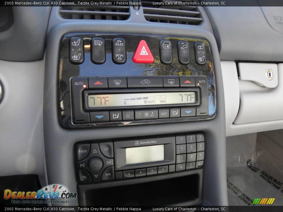 2003 Mercedes-Benz CLK 430 Cabriolet Tectite Grey Metallic / Pebble Nappa Photo #16