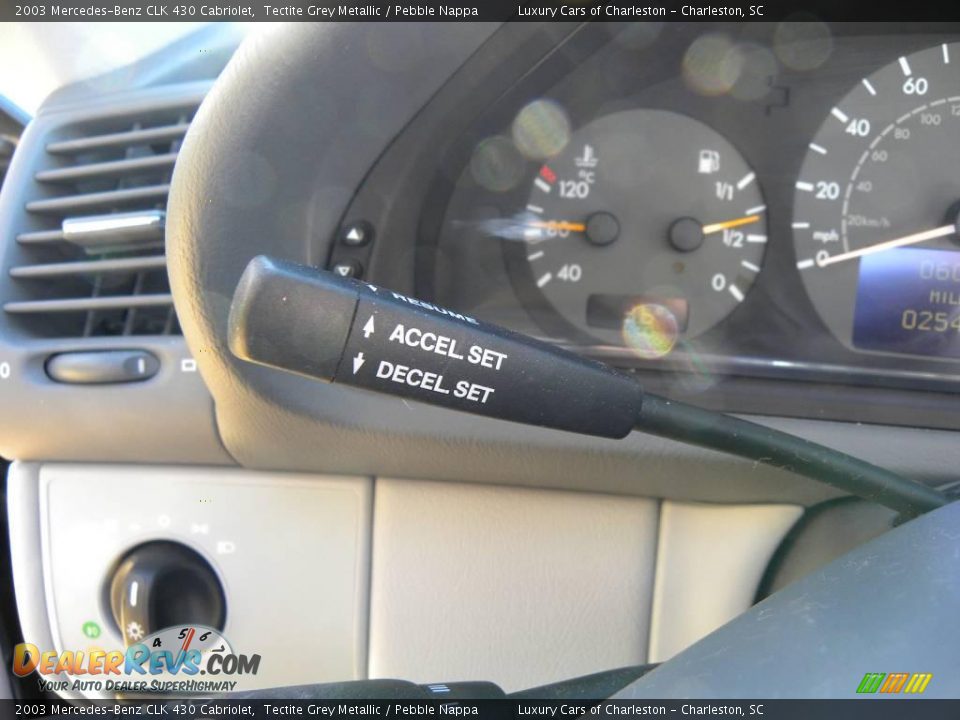 2003 Mercedes-Benz CLK 430 Cabriolet Tectite Grey Metallic / Pebble Nappa Photo #17