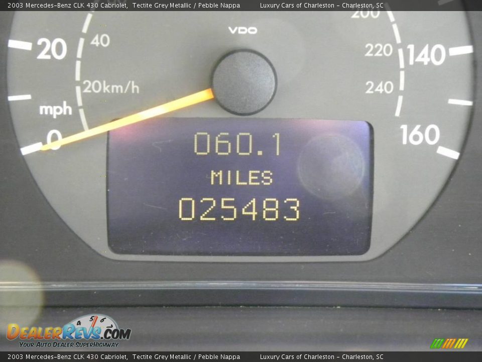 2003 Mercedes-Benz CLK 430 Cabriolet Tectite Grey Metallic / Pebble Nappa Photo #19