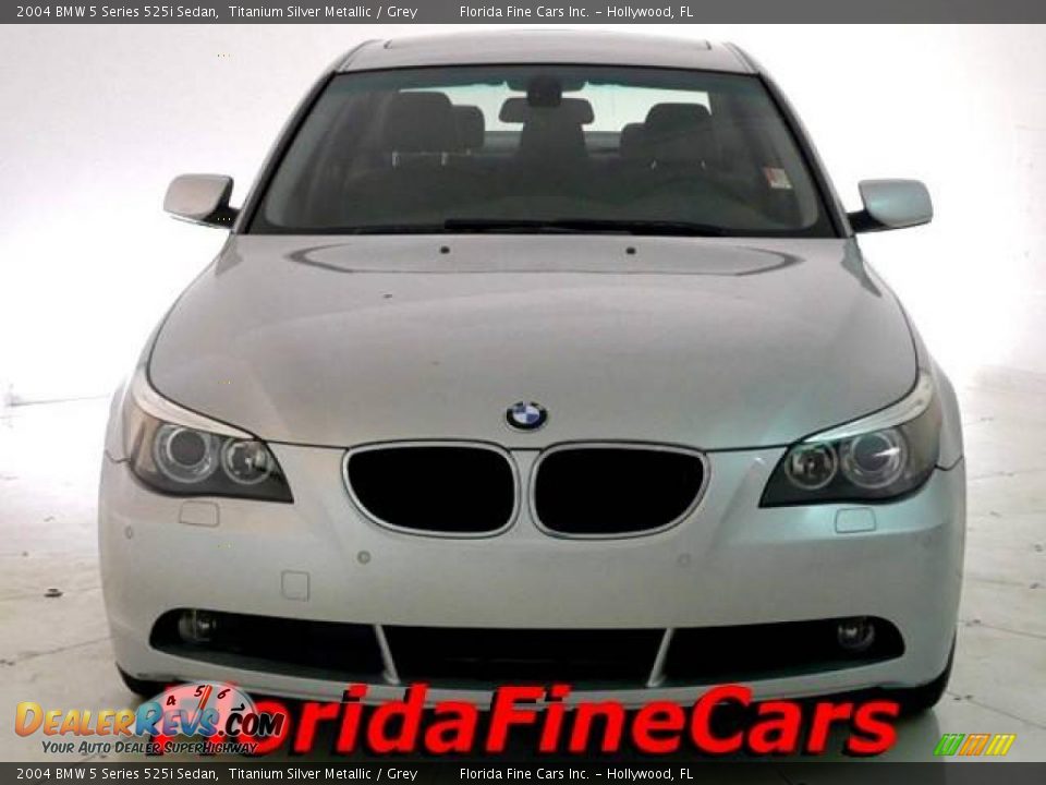 2004 BMW 5 Series 525i Sedan Titanium Silver Metallic / Grey Photo #5