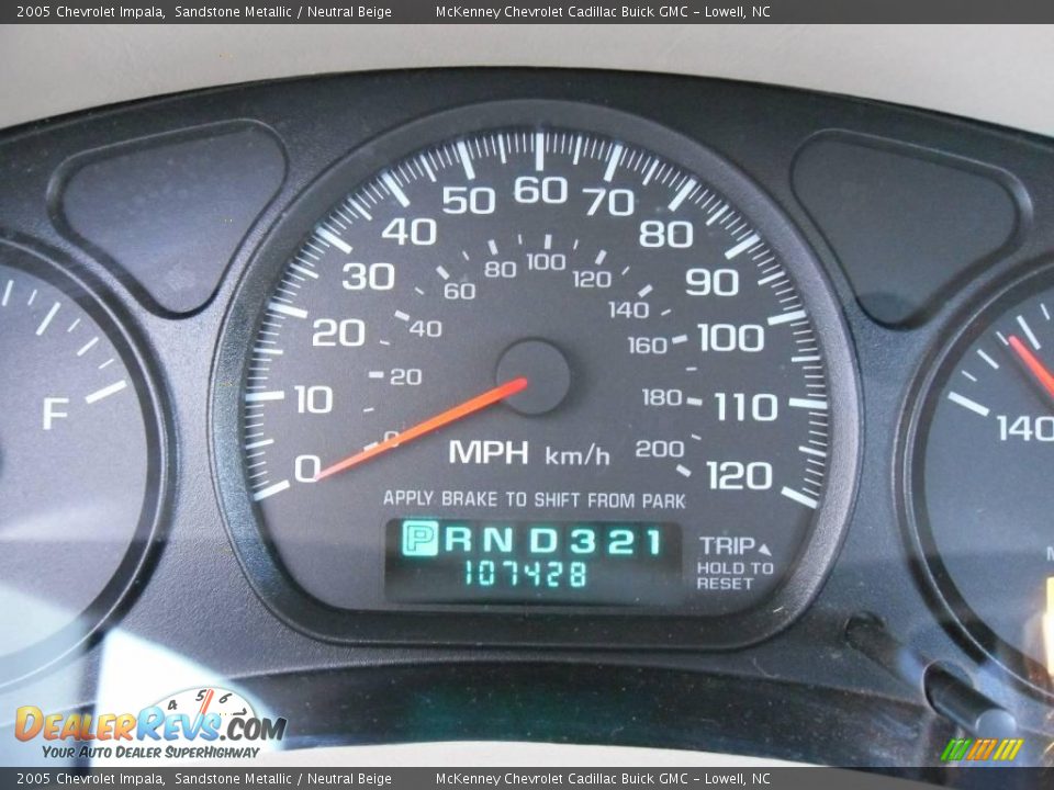 2005 Chevrolet Impala Sandstone Metallic / Neutral Beige Photo #23