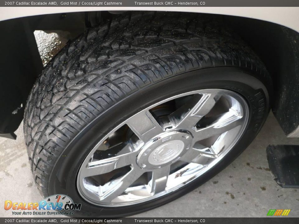 2007 Cadillac Escalade AWD Gold Mist / Cocoa/Light Cashmere Photo #7