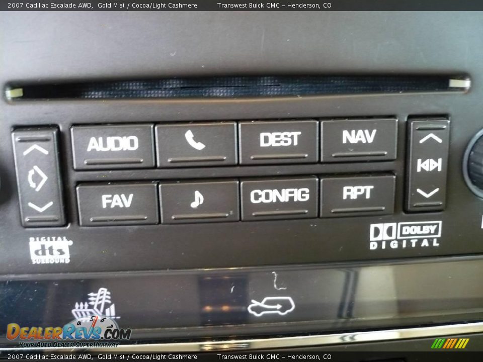 2007 Cadillac Escalade AWD Gold Mist / Cocoa/Light Cashmere Photo #12