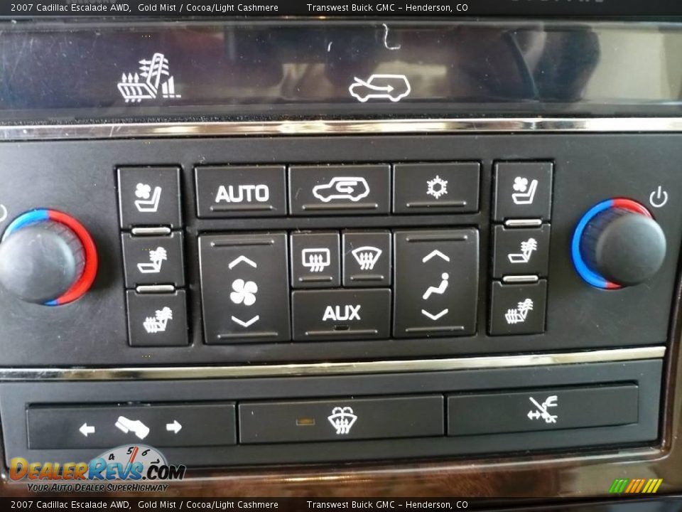 2007 Cadillac Escalade AWD Gold Mist / Cocoa/Light Cashmere Photo #13