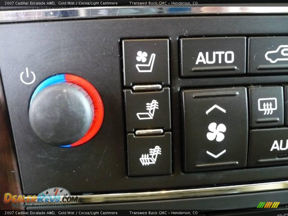2007 Cadillac Escalade AWD Gold Mist / Cocoa/Light Cashmere Photo #14
