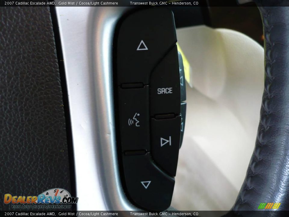 2007 Cadillac Escalade AWD Gold Mist / Cocoa/Light Cashmere Photo #22