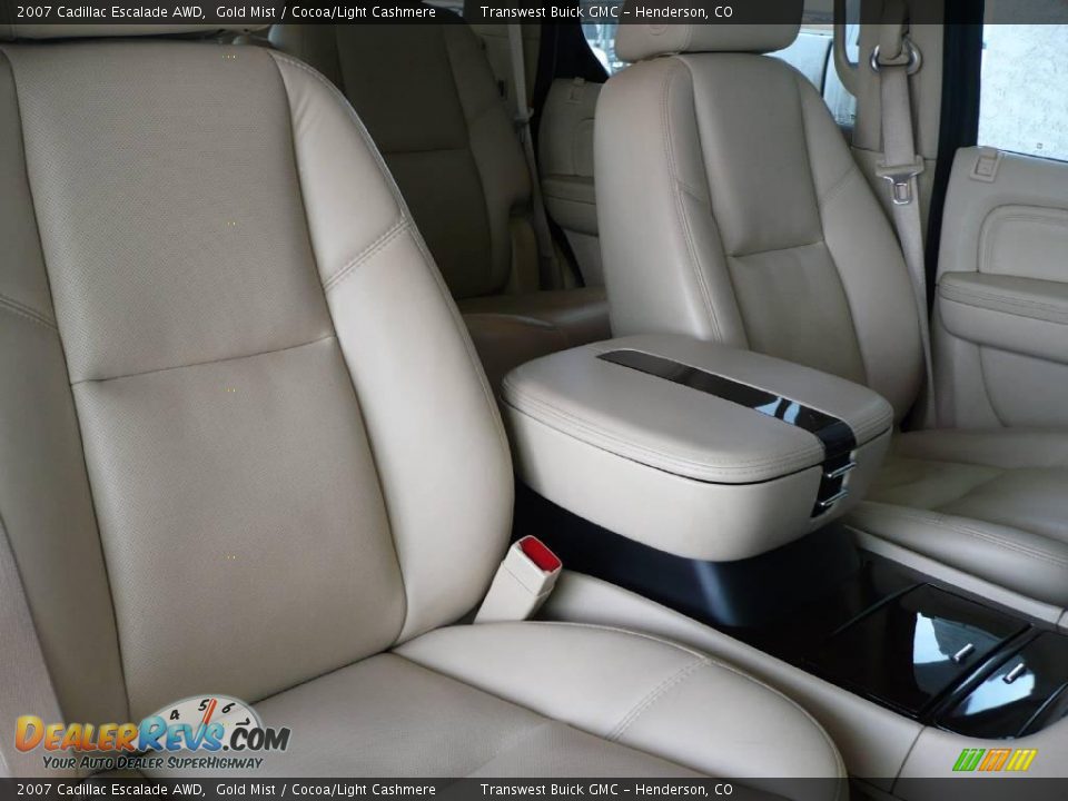 2007 Cadillac Escalade AWD Gold Mist / Cocoa/Light Cashmere Photo #23