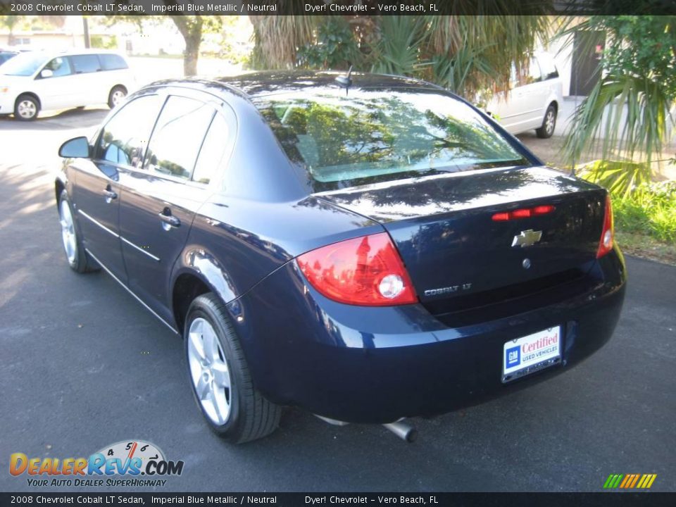2008 Chevrolet Cobalt LT Sedan Imperial Blue Metallic / Neutral Photo #2