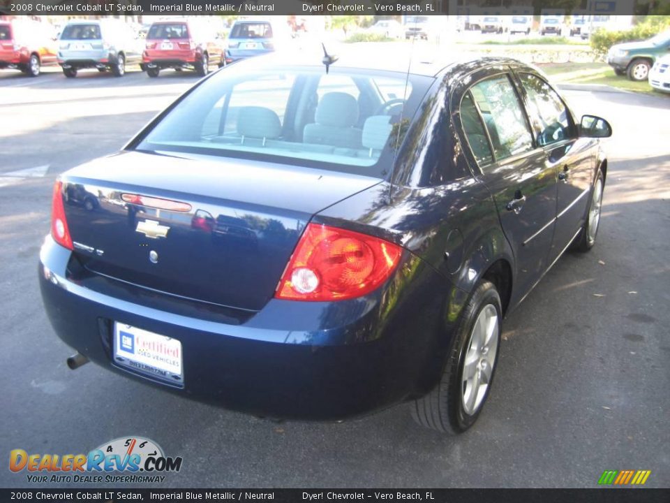 2008 Chevrolet Cobalt LT Sedan Imperial Blue Metallic / Neutral Photo #3