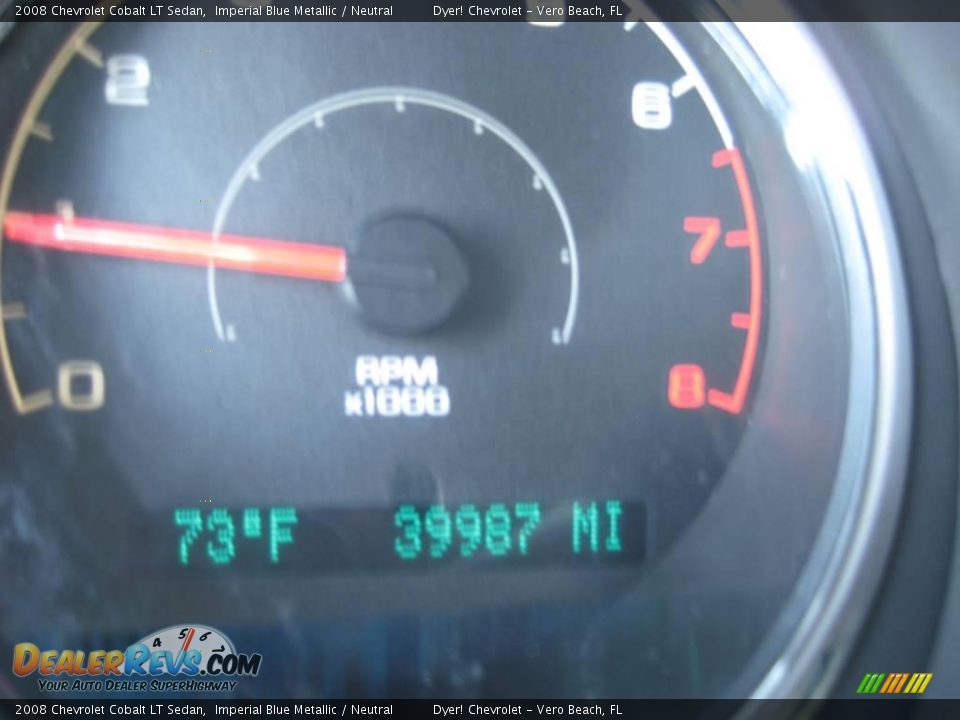 2008 Chevrolet Cobalt LT Sedan Imperial Blue Metallic / Neutral Photo #12