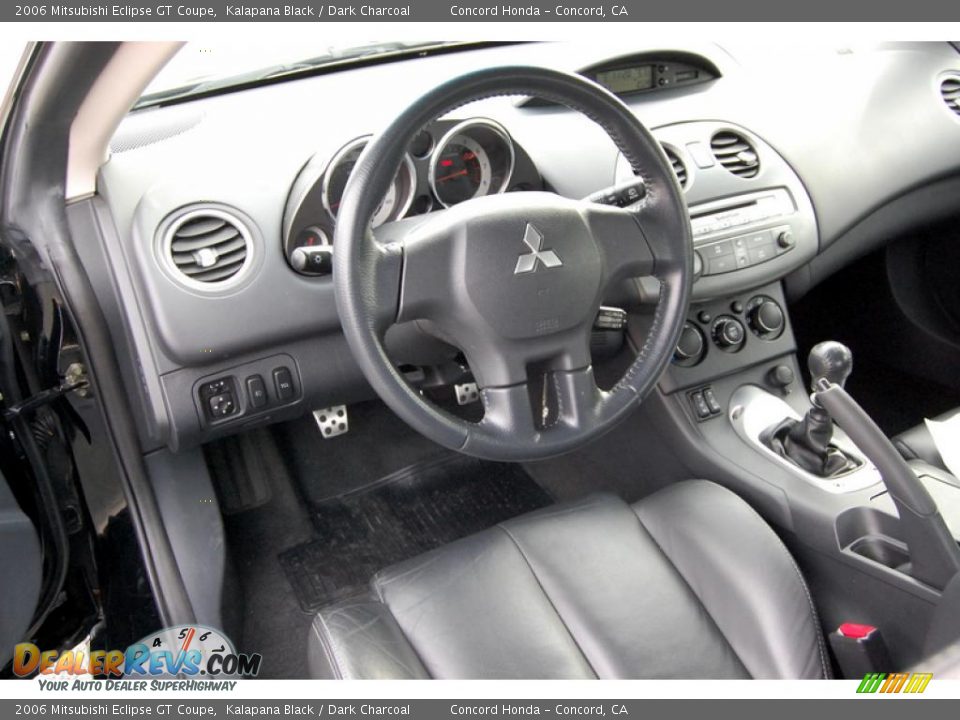 2006 Mitsubishi Eclipse GT Coupe Kalapana Black / Dark Charcoal Photo #12