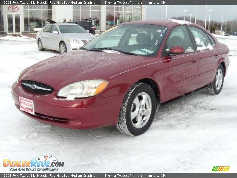 2003 Ford Taurus SE Matador Red Metallic / Medium Graphite Photo #1