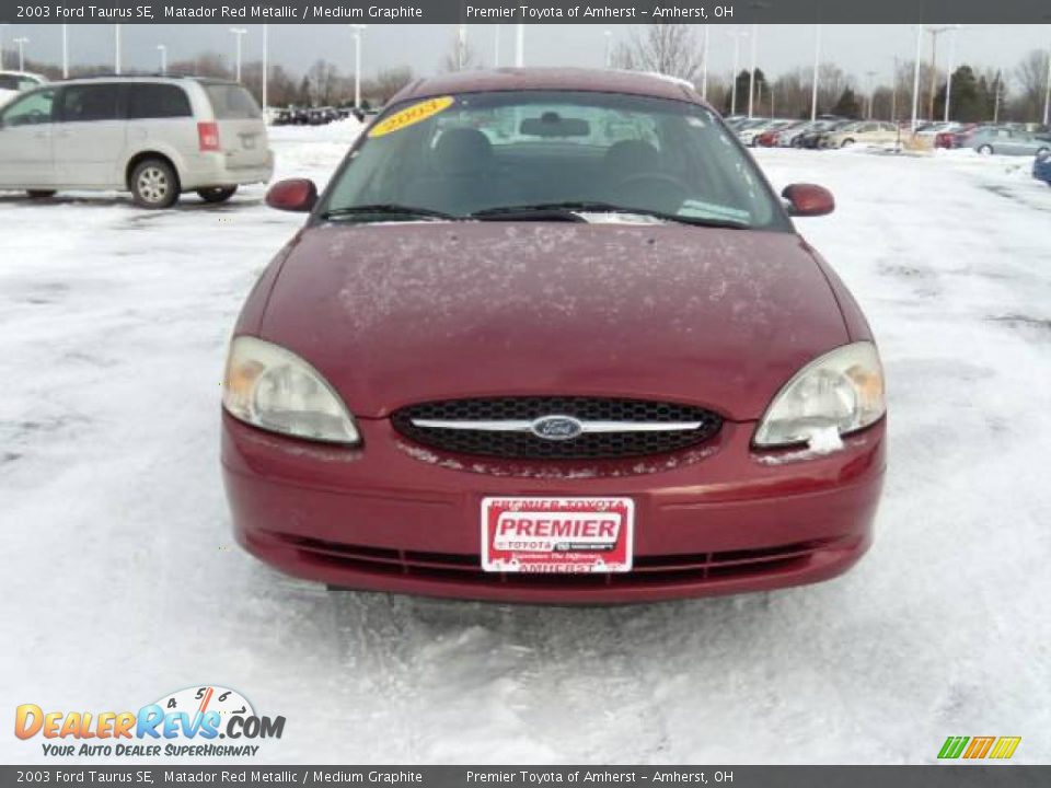 2003 Ford Taurus SE Matador Red Metallic / Medium Graphite Photo #8
